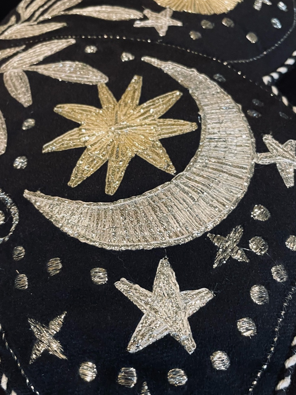 CYNTHIA ROWLEY NWT Butterfly Shaped Embroidered Celestial Accent Throw Pillow - Picture 9 of 14